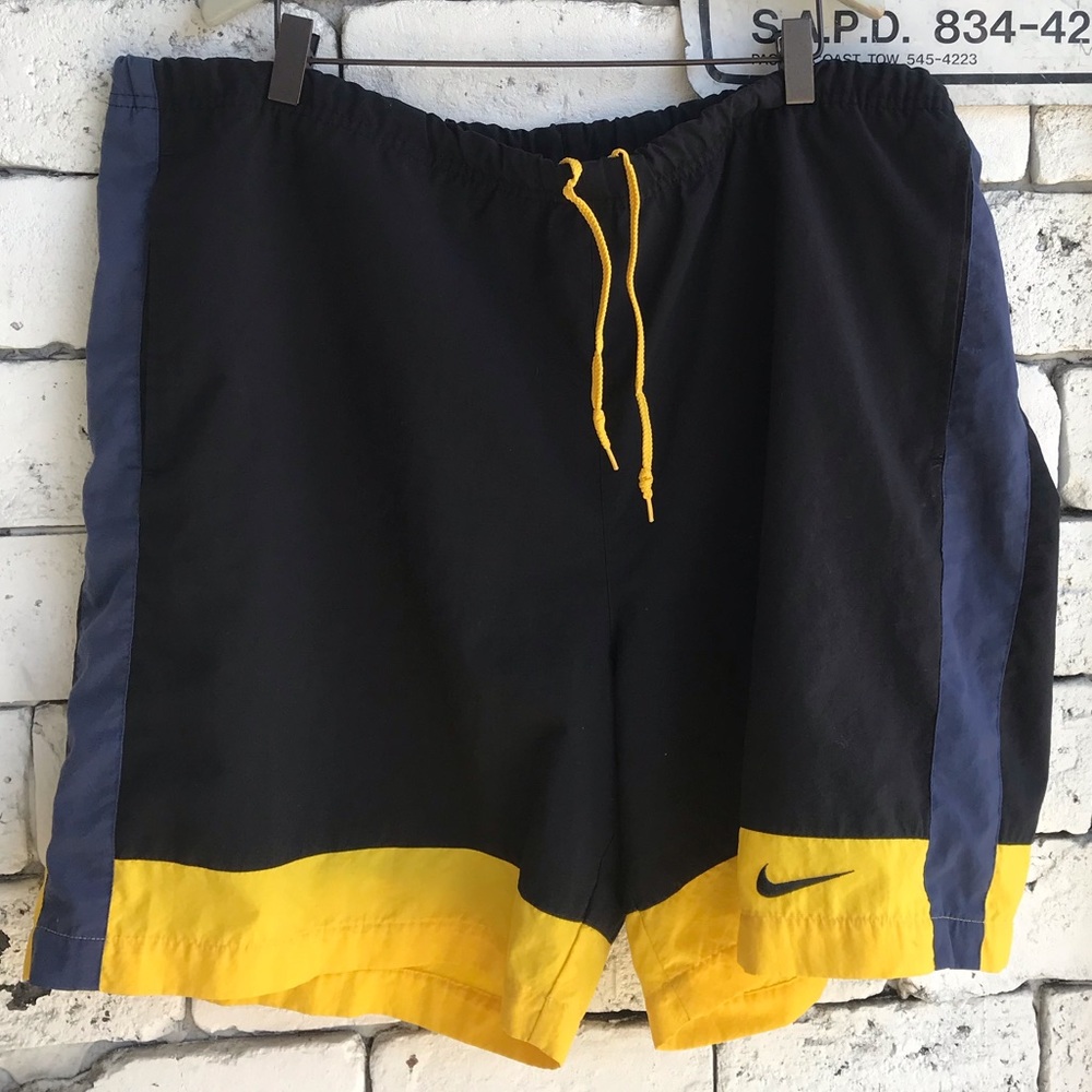 Vintage 90s NIKE Color Block Swimming Trunks